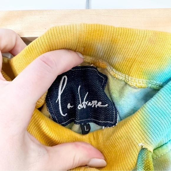 NWT La Detresse Large Tie Dye Strawberry Fields Jogger Sweatpants - Picture 6 of 7